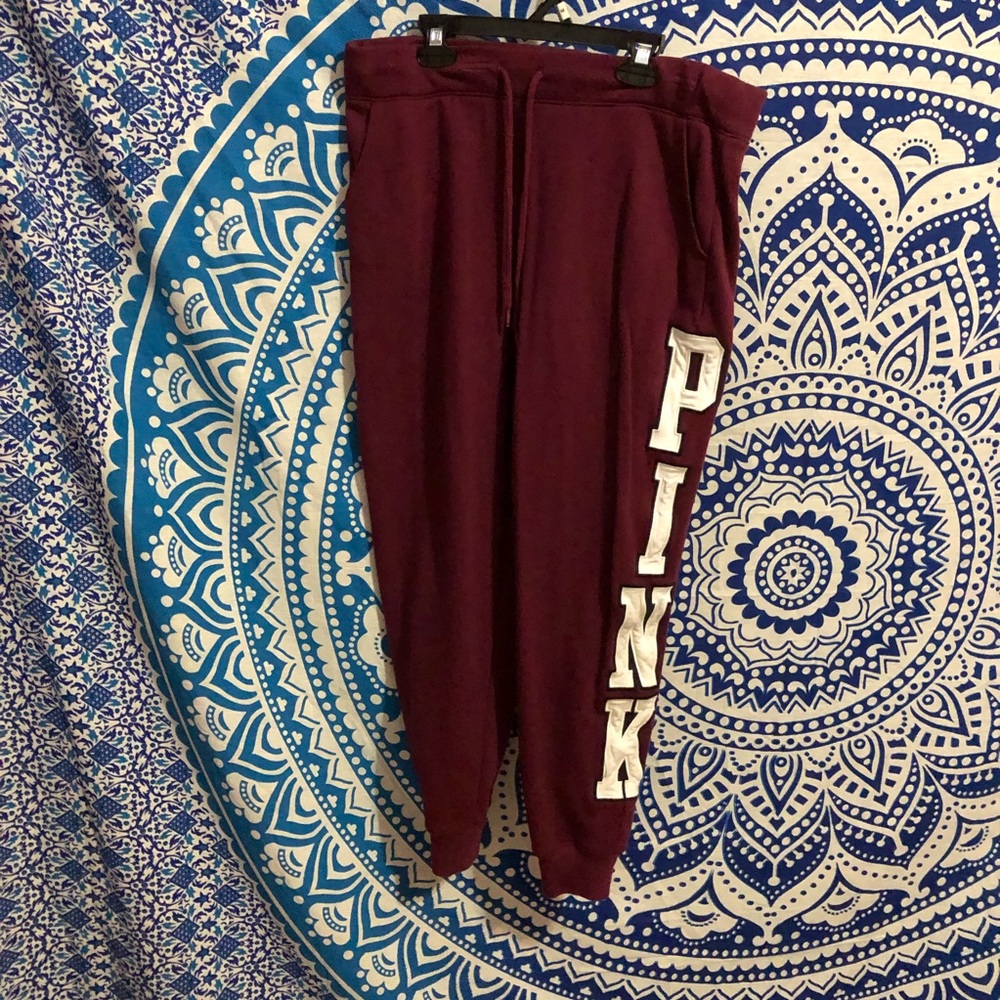 Pink sweat pants